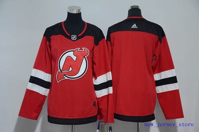 Youth New Jersey Devils Blank Red Adidas Jersey