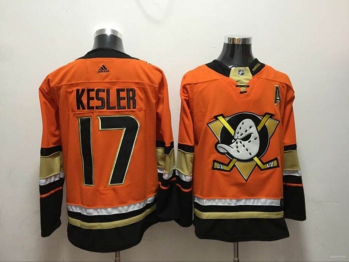 NHL Anaheim Ducks #17 Ryan Kesler Orange Adidas Jersey