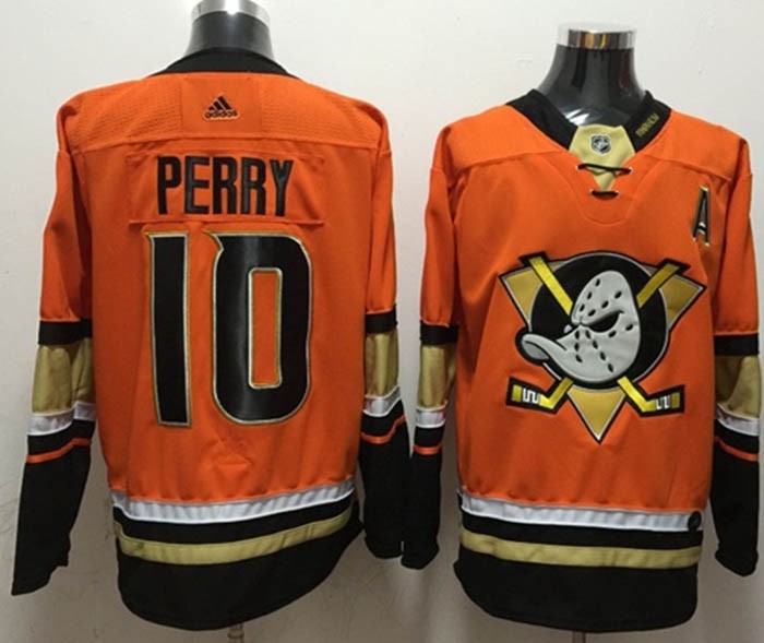 NHL Anaheim Ducks #10 Corey Perry Orange Adidas Jersey