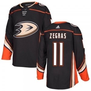 Men's Anaheim Ducks #11 Trevor Zegras Black Adidas Jersey