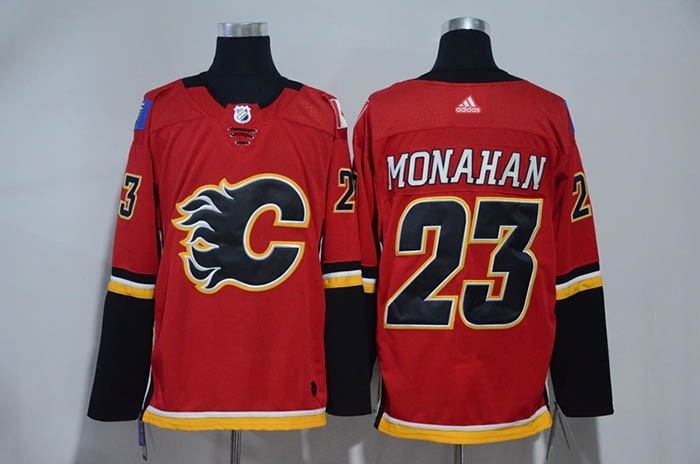 NHL Calgary Flames #23 Sean Monahan Red Adidas Jersey