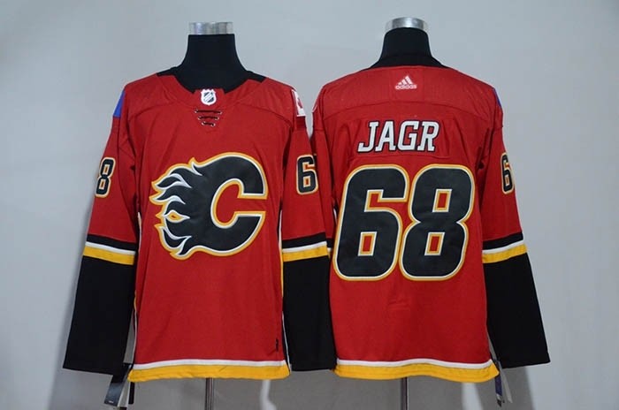 NHL Calgary Flames #68 Jaromir Jagr Red Adidas Jersey