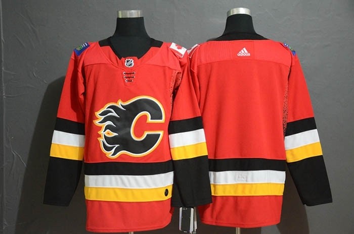 NHL Calgary Flames Red Drift Fashion Adidas Jersey