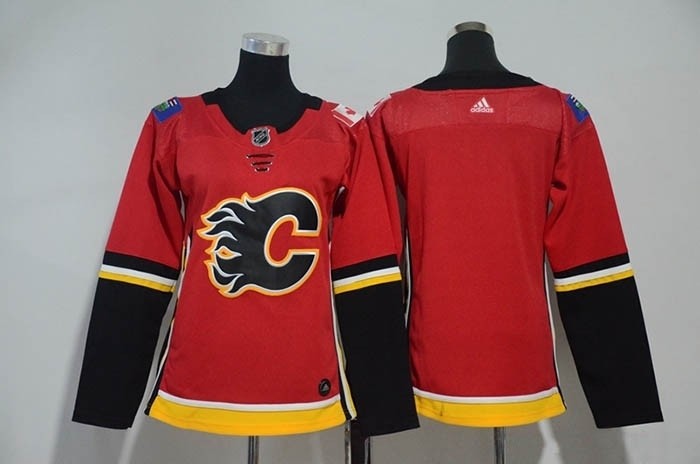 Women Calgary Flames Red Adidas Jersey