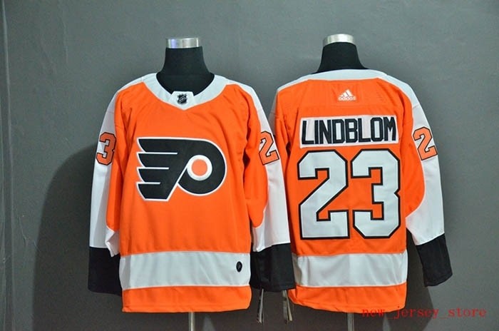 NHL Philadelphia Flyers #23 Oskar Lindblom Orang Adidas Jersey