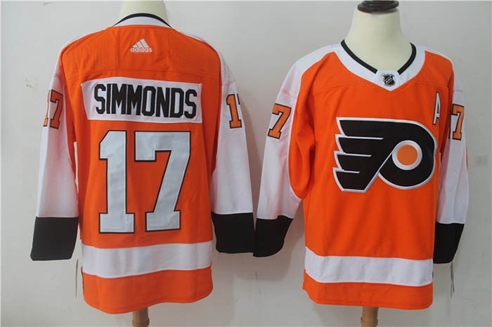 NHL Philadelphia Flyers #17 Wayne Simmonds Orang Adidas Jersey