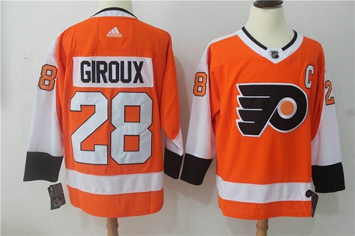 NHL Philadelphia Flyers #28 Claude Giroux Orang Adidas Jersey