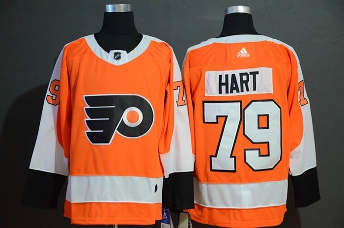 NHL Philadelphia Flyers #79 Carter Hart Orang Adidas Jersey