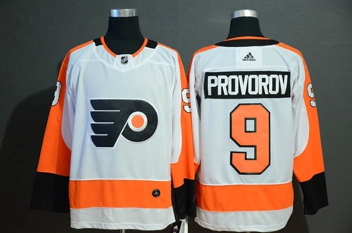 NHL Philadelphia Flyers #9 Ivan Provorov White Adidas Jersey