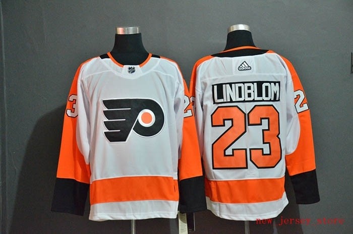 NHL Philadelphia Flyers #23 Oskar Lindblom White Adidas Jersey