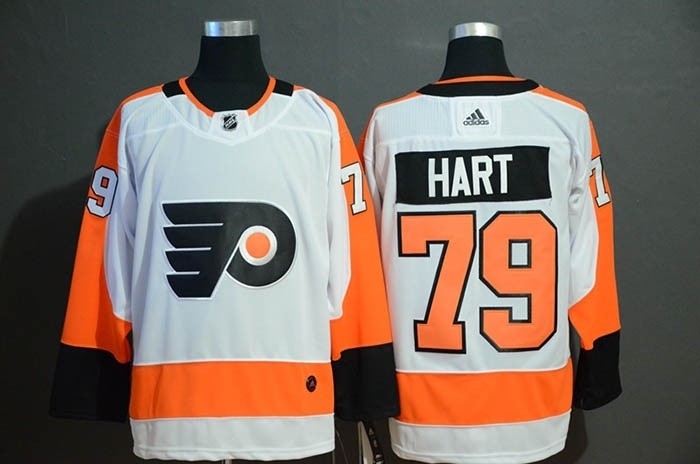 NHL Philadelphia Flyers #79 Carter Hart White Adidas Jersey