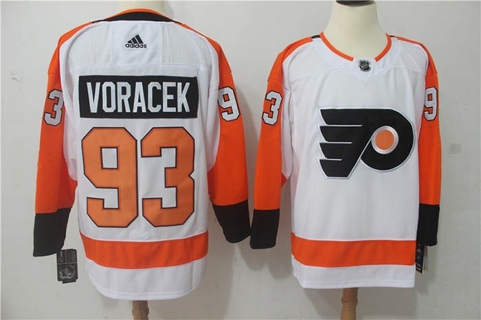 NHL Philadelphia Flyers #93 Jakub Voracek White Adidas Jersey