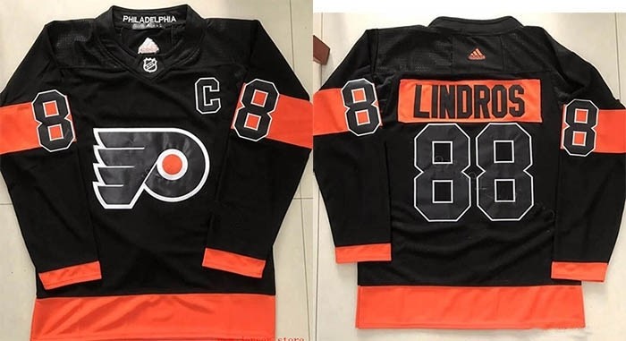 NHL Philadelphia Flyers #88 Eric Lindros Black Adidas Jersey