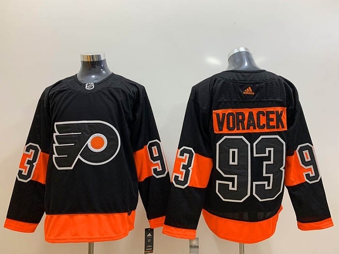 NHL Philadelphia Flyers #93 Jakub Voracek Black Adidas Jersey