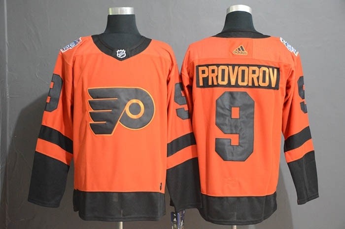 NHL Philadelphia Flyers #9 Ivan Provorov Orange 2019 Stadium Series Adidas jersey