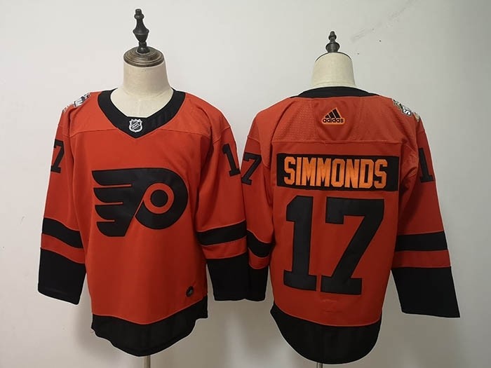 NHL Philadelphia Flyers #17 Wayne Simmonds Orange 2019 Stadium Series Adidas jersey