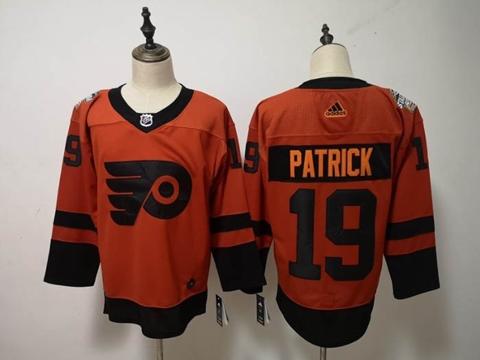 NHL Philadelphia Flyers #19 Nolan Patrick Orange 2019 Stadium Series Adidas jersey