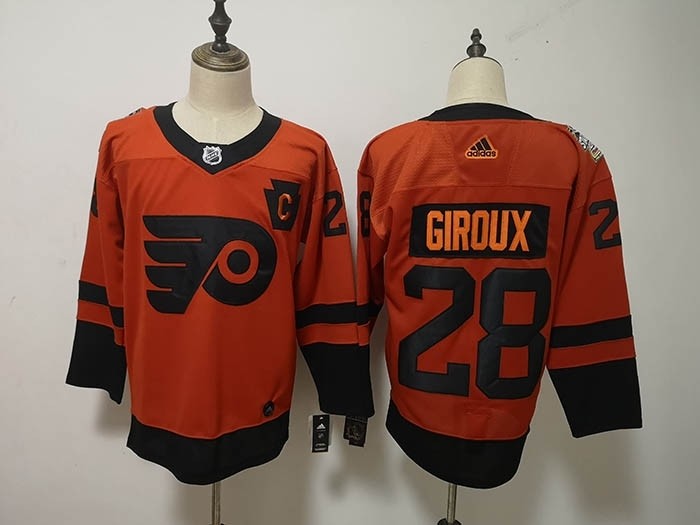 NHL Philadelphia Flyers #28 Claude Giroux Orange 2019 Stadium Series Adidas jersey