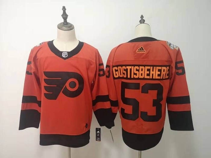 NHL Philadelphia Flyers #53 Shayne Gostisbehere Orange 2019 Stadium Series Adidas jersey