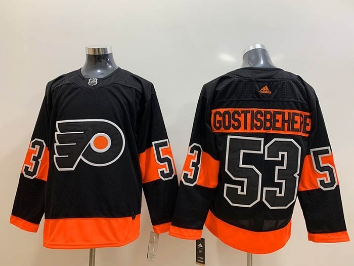 NHL Philadelphia Flyers #53 Shayne Gostisbehere Black Adidas Jersey