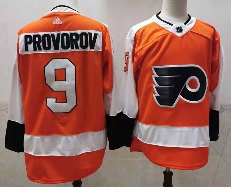 NHL Philadelphia Flyers #9 Ivan Provorov Orange New Adidas jersey