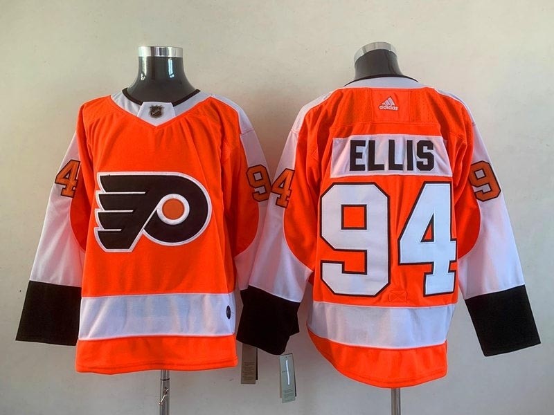 NHL Philadelphia Flyers #94 Ryan Ellis Orange Adidas Jersey