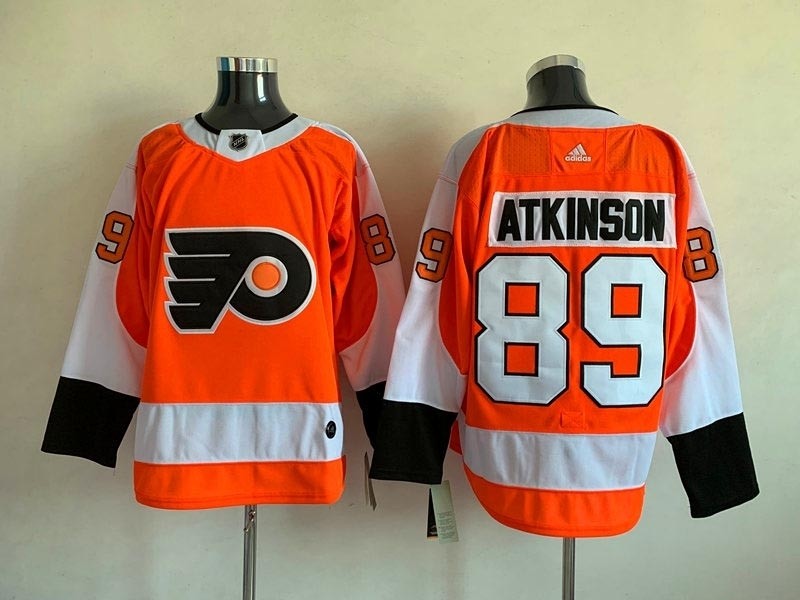 NHL Philadelphia Flyers #89 Cam Atkinson Orange Adidas Stitched NHL Jersey