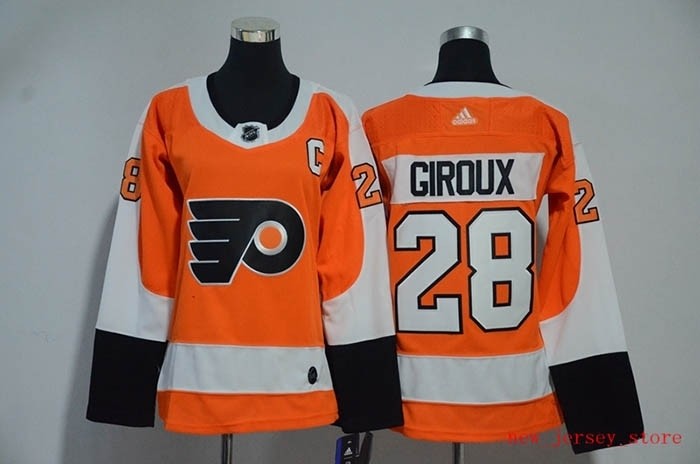 Women Philadelphia Flyers #28 Claude Giroux Orang Adidas Jersey