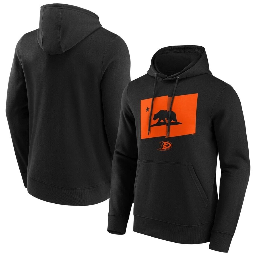 Men's Anaheim Ducks Fanatics Branded Hometown Graphic Black Hoodie