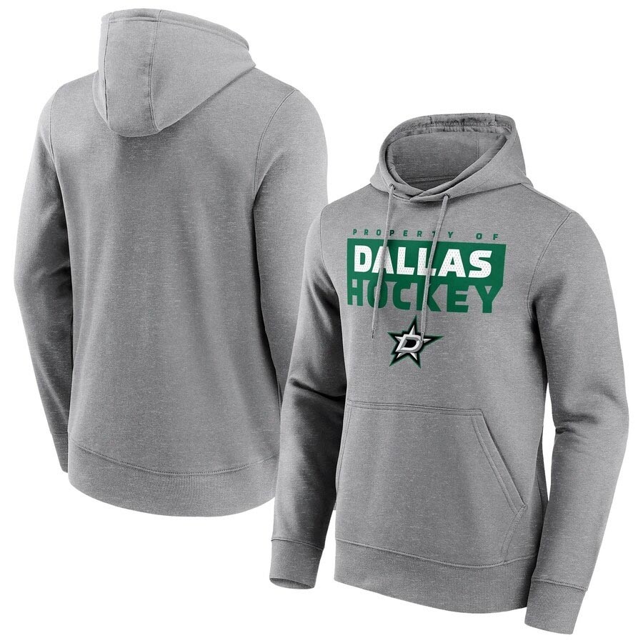 Men's Dallas Stars Fanatics Branded Gain Ground Sports Grey Hoodie