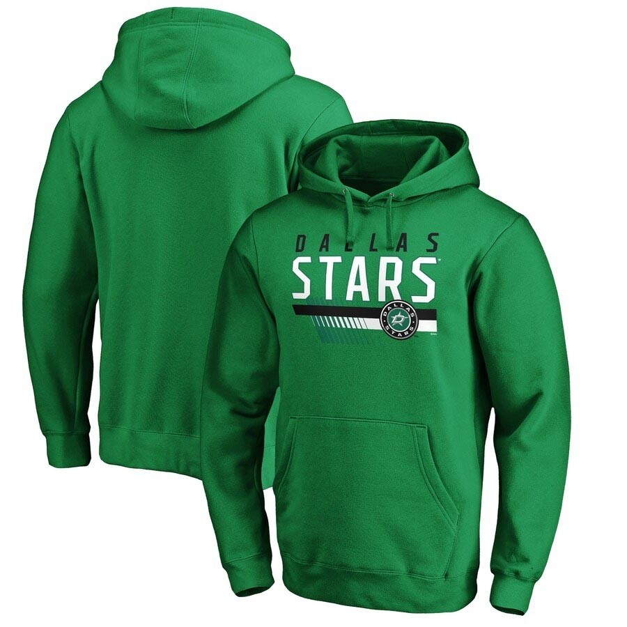 Men's Dallas Stars Fanatics Branded Kelly Green Pullover Hoodie