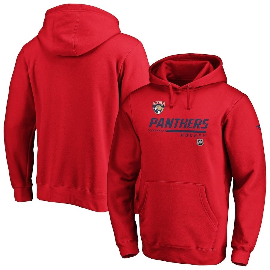 Men's Florida Panthers Authentic Pro Core Collection Prime Fanatics Branded Red Pullover Hoodie