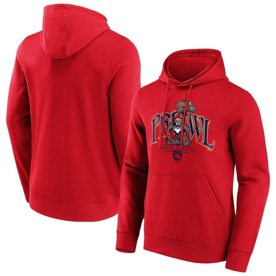 Men's Florida Panthers Fanatics Branded Hometown Graphic Red Hoodie