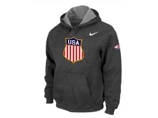 NHL USA Flag Dark Gray Hoodies