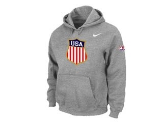 NHL USA Flag Gray Hoodies