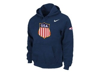 NHL USA Flag navy blue Hoodies