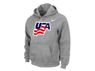 NHL USA Gray NIKE Hoodies