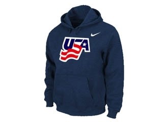 NHL USA navy blue NIKE Hoodies