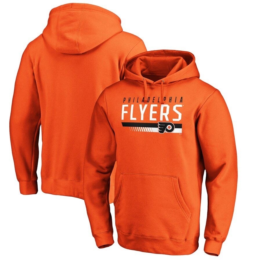 Men's Philadelphia Flyers Fanatics Branded Orange Pullover Hoodie