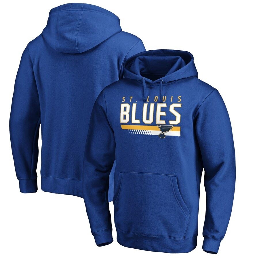 Men's St. Louis Blues Fanatics Branded Blue Pullover Hoodie