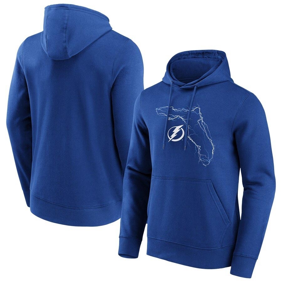 Men's Tampa Bay Lightning Fanatics Branded Hometown Graphic Royal Hoodie