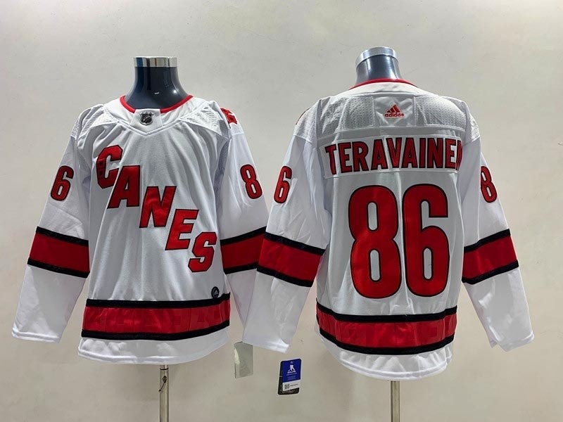 NHL Carolina Hurricanes #86 Teuvo Teravainen White Adidas Reissue Jersey