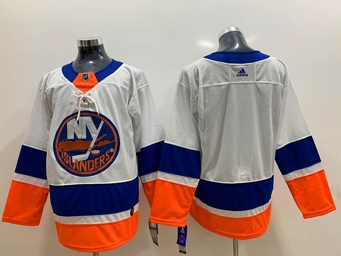 NHL New York Islanders Blank White Adidas Jersey