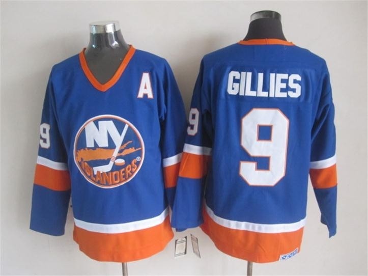 Men's New York Islanders #9 Clark Gillies Royal Blue Throwback CCM Jersey