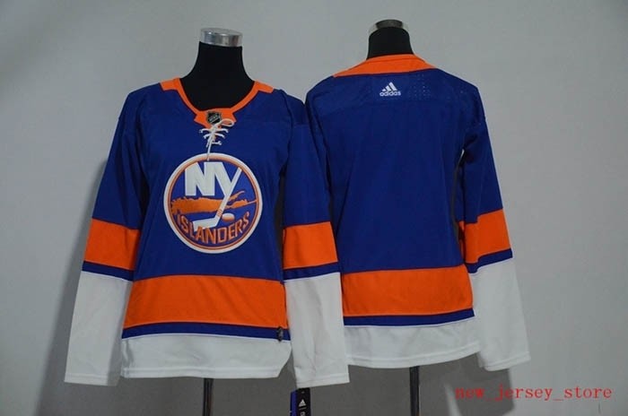 Women New York Islanders Blank Blue Adidas Jersey