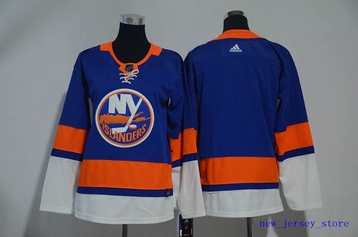 Youth New York Islanders Blank Blue Adidas Jersey