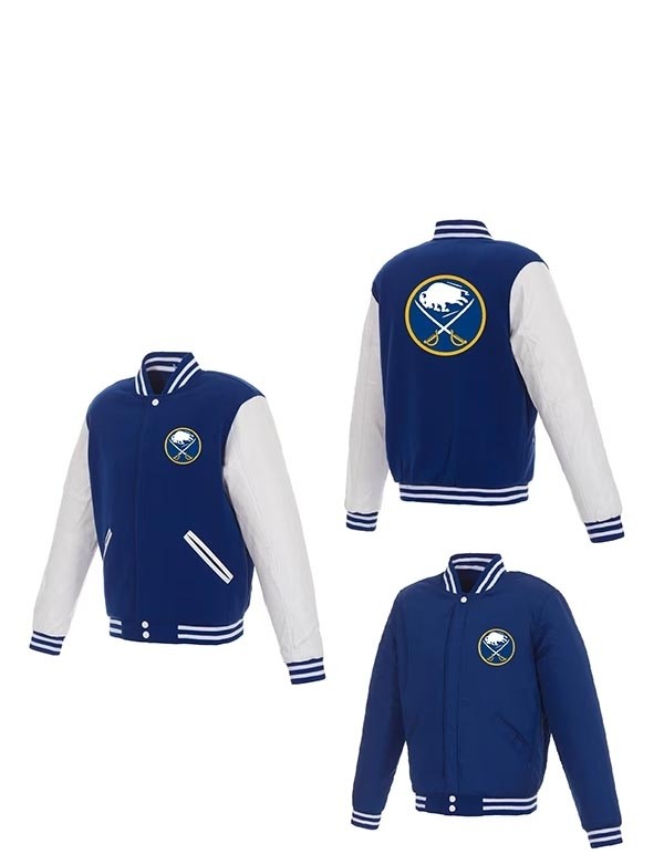 NHL Buffalo Sabres Blue-White reversible Jacket