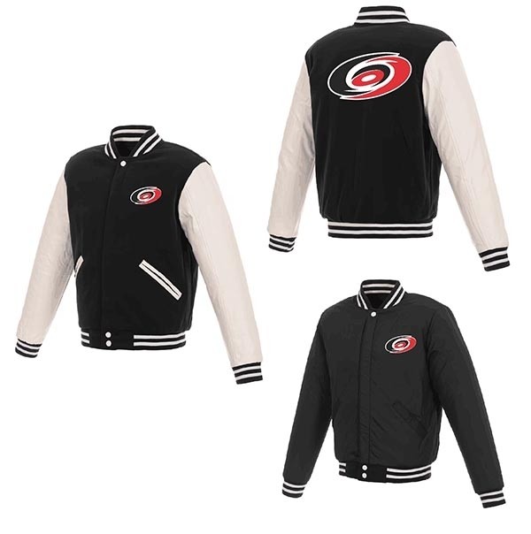 NHL Carolina Hurricanes Black-White reversible Jacket