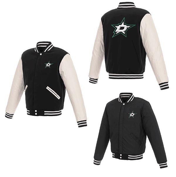 NHL Dallas Stars Black-White reversible Jacket