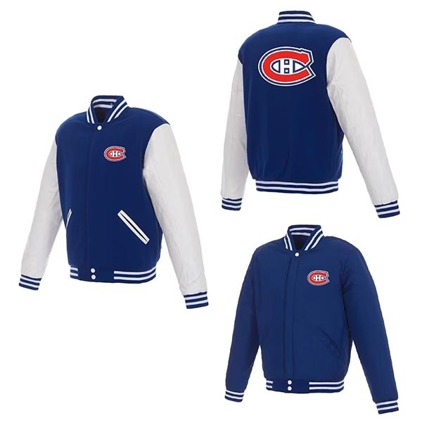 NHL Montreal Canadiens Blue-White reversible Jacket